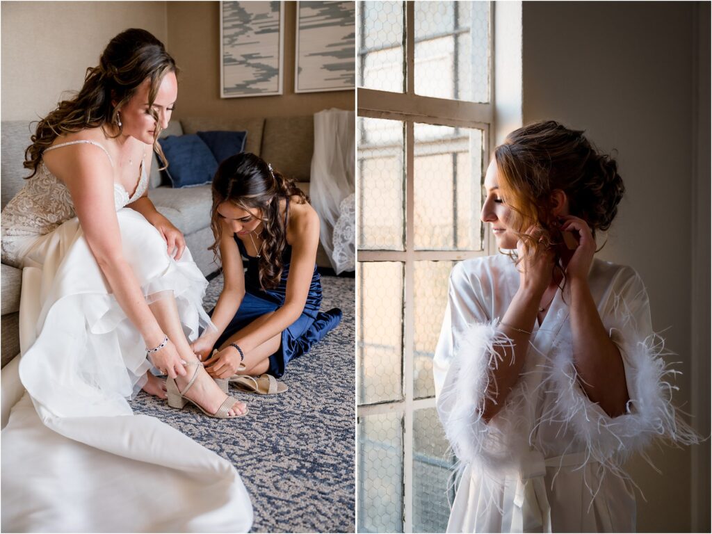 Getting ready photos of San Diego Brides